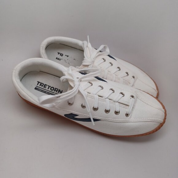 Tretorn Sneakers Nyliteplus White Canvas Lace Up Womens 9 - Picture 7 of 13